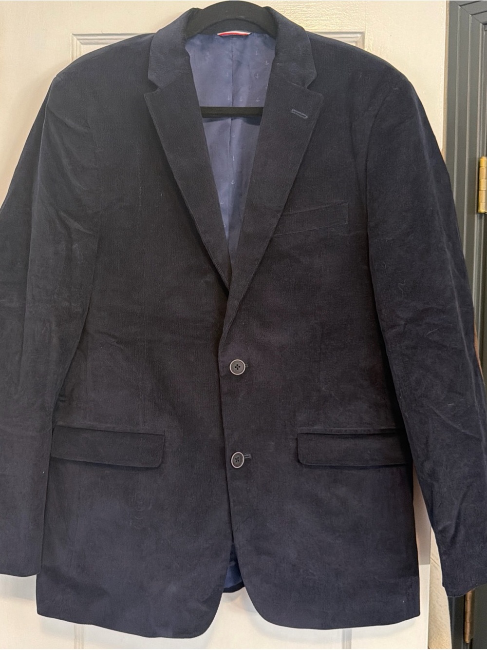 Tommy Hilfiger Dark Navy Corduroy Sport Coat